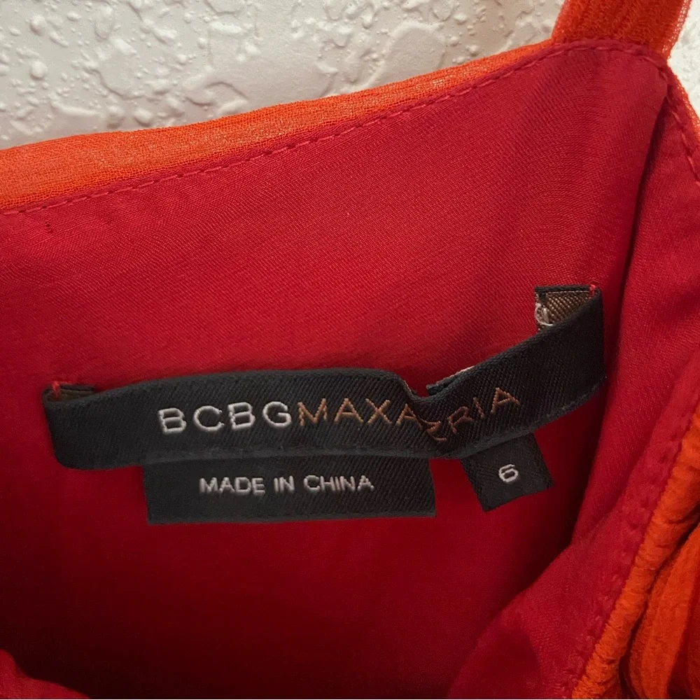BCBG MaxAzria Silk Cocktail Special Occasion Dress Size 6 - Picture 9 of 16